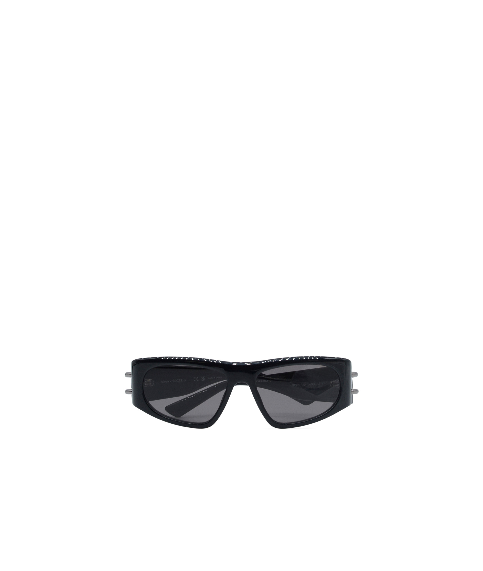 Alexander Mcqueen Arm Branding Sunglasses In Black