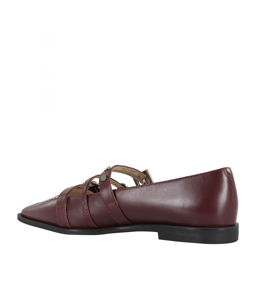 Pinko Zulema Pointed-toe Ballerinas In Red