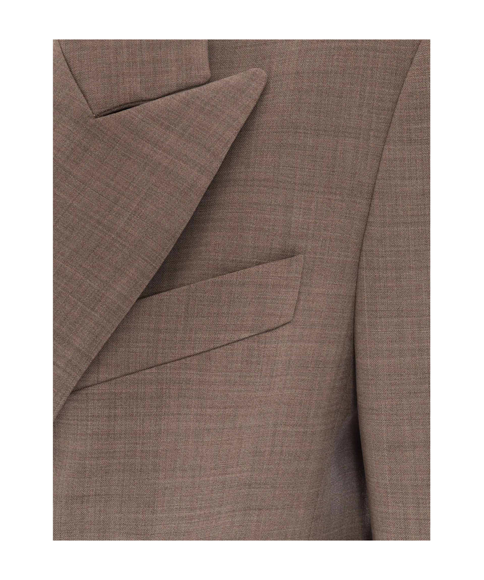 P.a.r.o.s.h Double Breasted Jacket In Gray