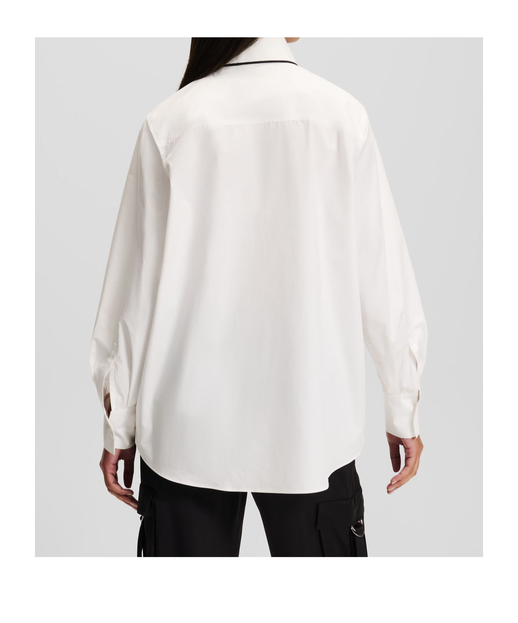 Shop Karl Lagerfeld Karl Signature Shirt In White