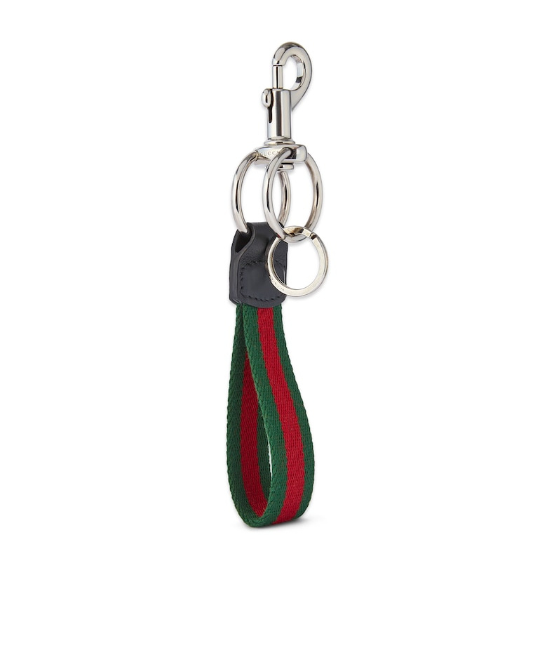 GUCCI GUCCI WEB KEYCHAIN