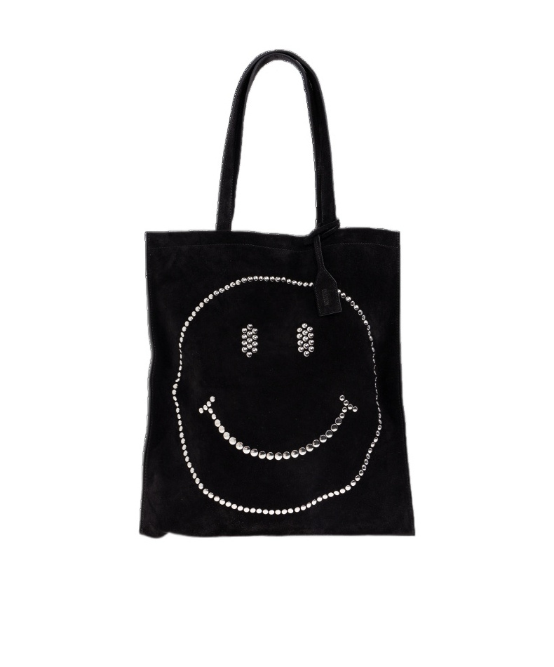 Moschino Double Handle Handbag In Black