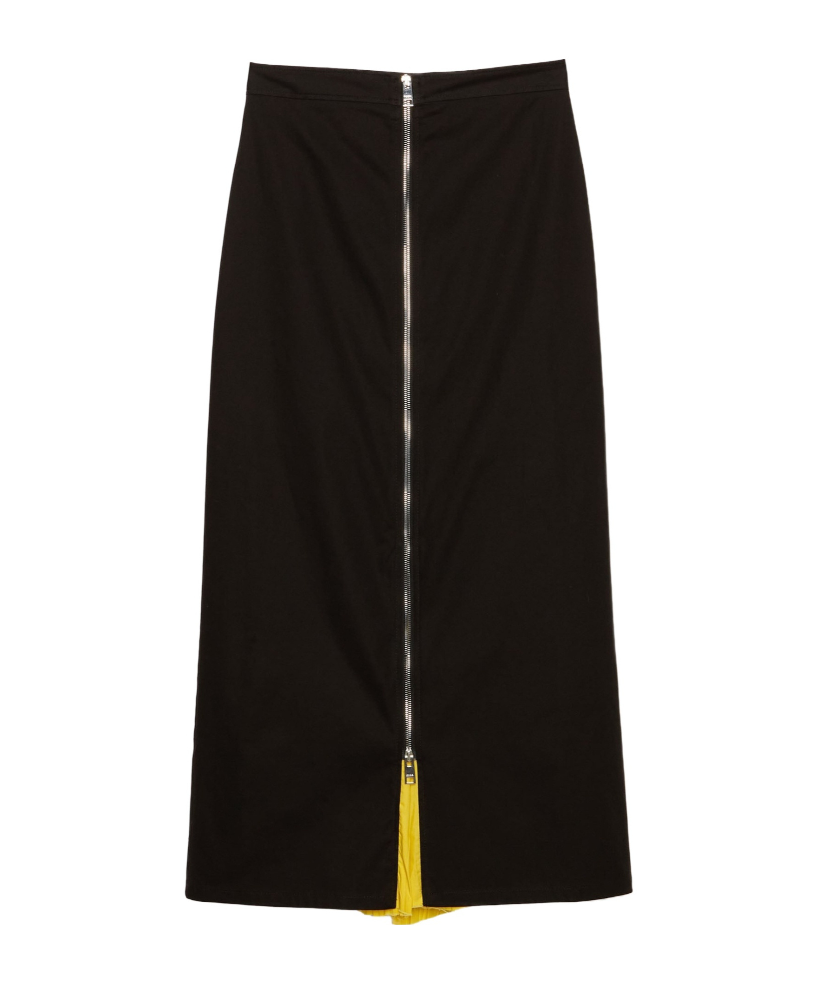 Msgm Cotton Midi Skirt In Black
