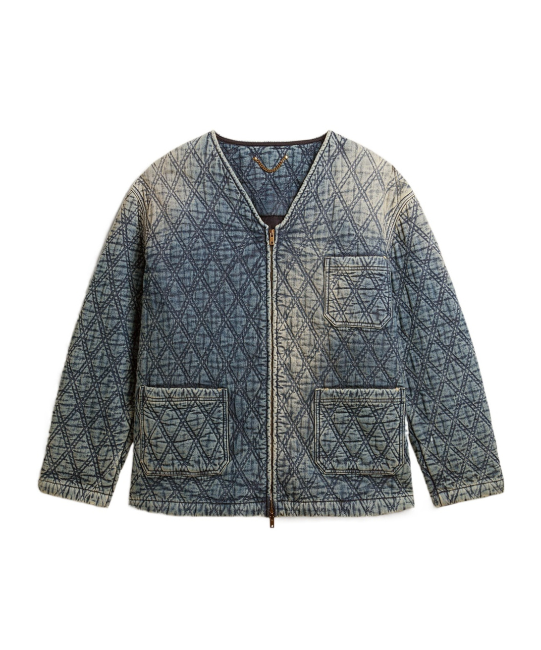 Golden Goose Quilted Jacket In Gray