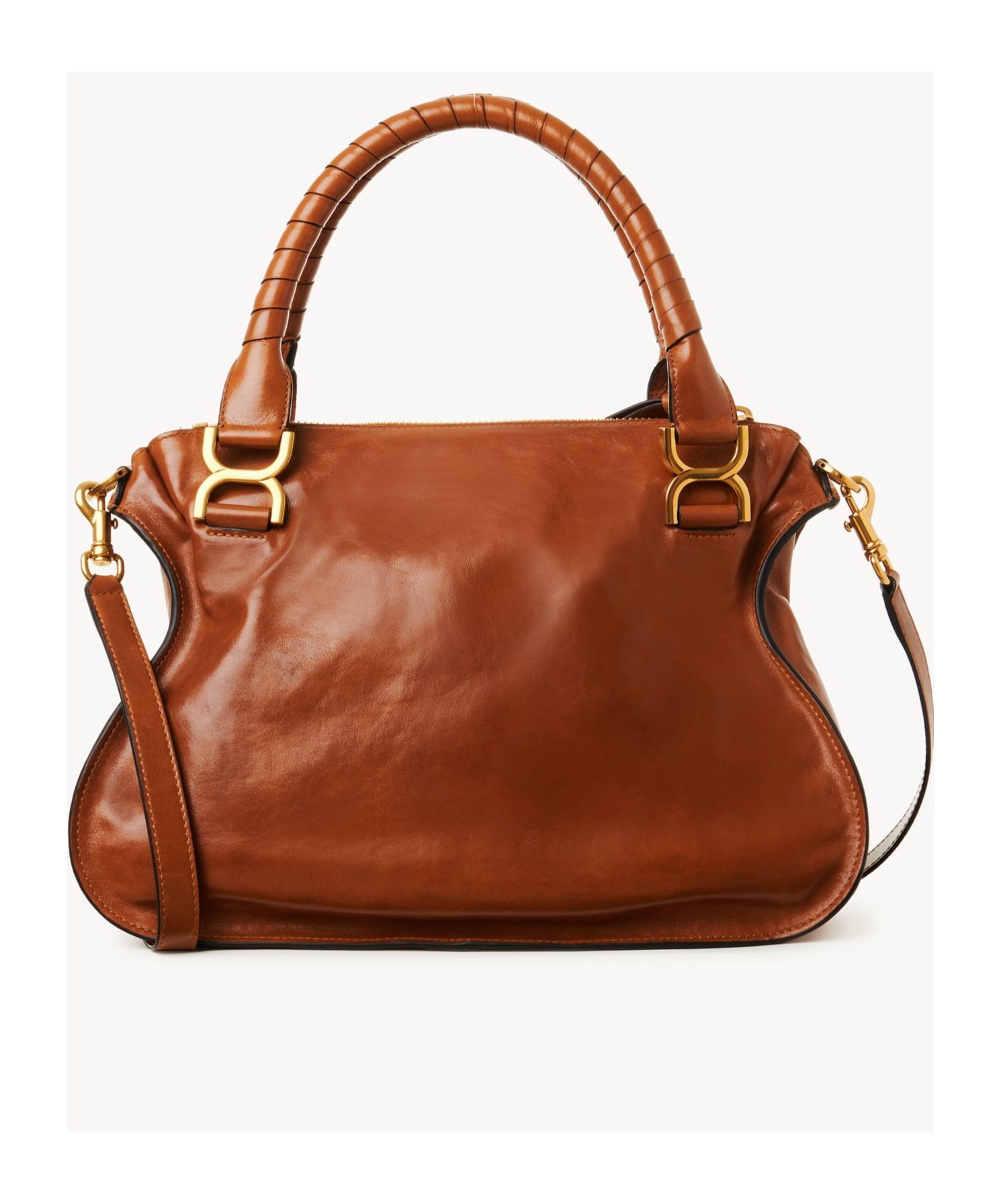 Chloé Chloe Women Brown Leather Medium Marcie Handbag In Brown
