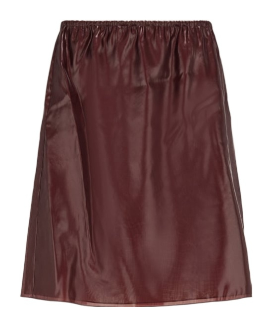 Shop Ferragamo Organza Short Skirt In Red