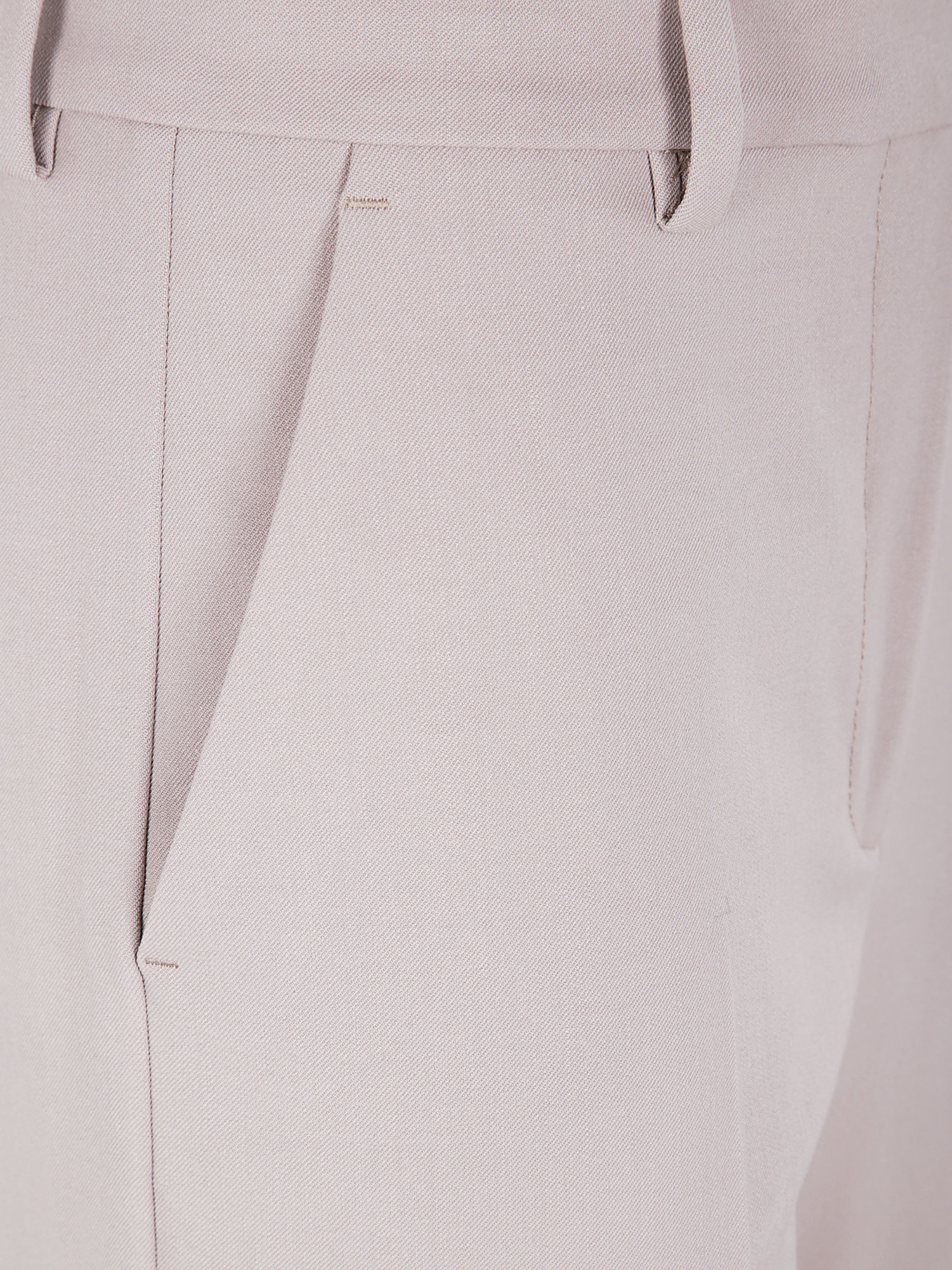 Seventy Buttoned-pocket Wool Trousers In Pink