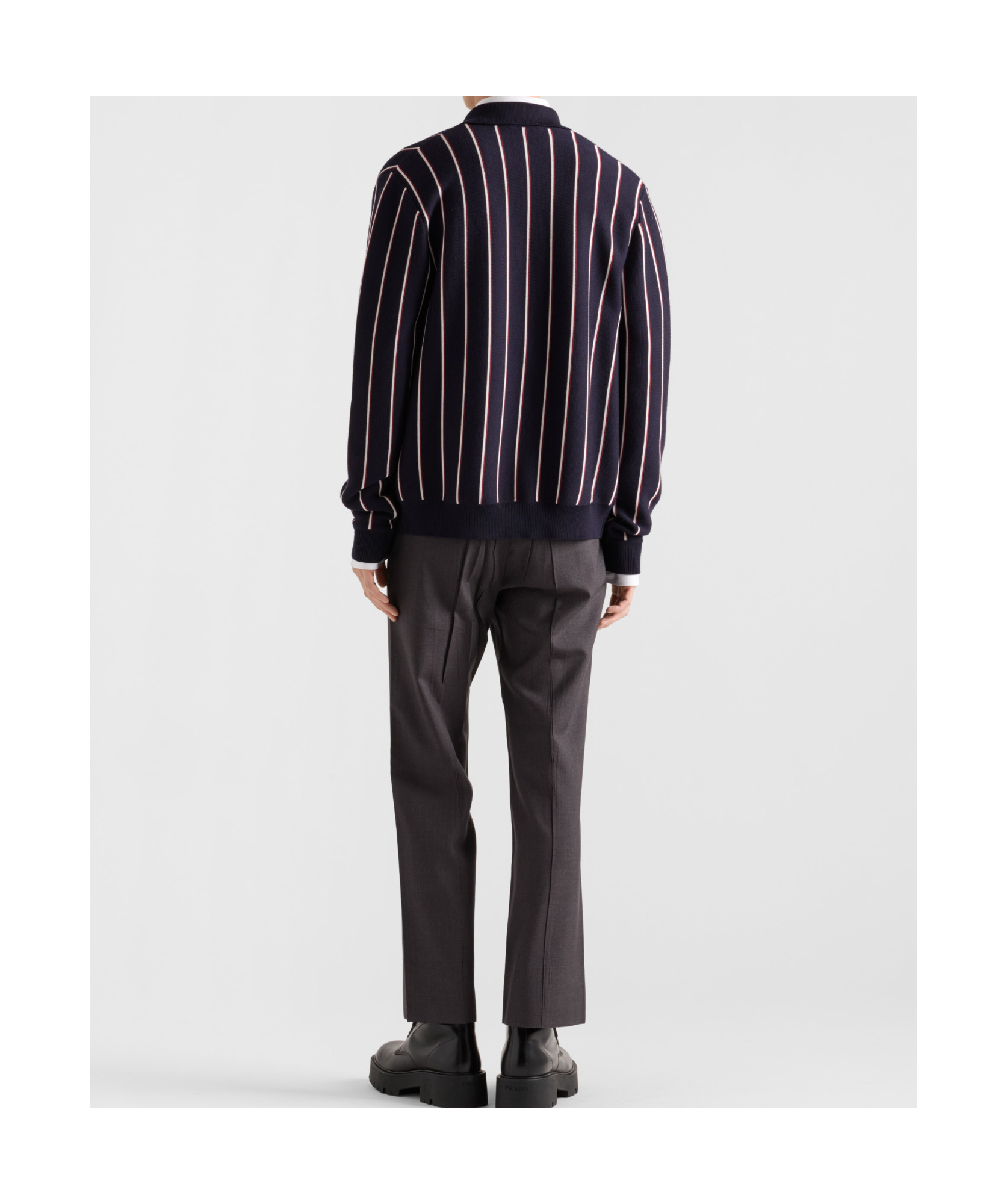 Prada Cardigan Aus Wolle Und Seide In Blue