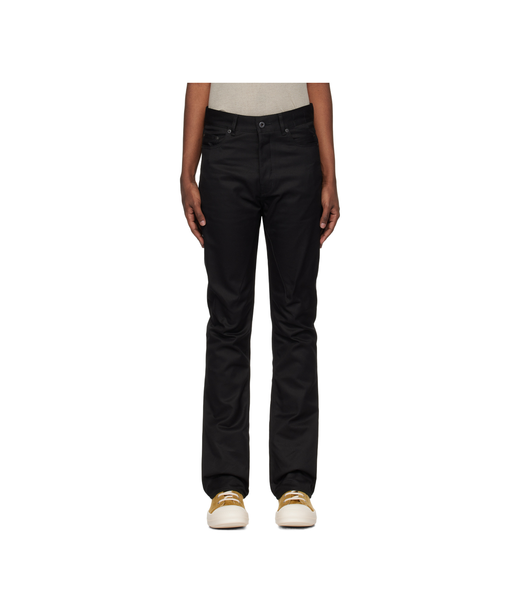 Rick Owens Drkshdw Belt-loop Jeans In Black
