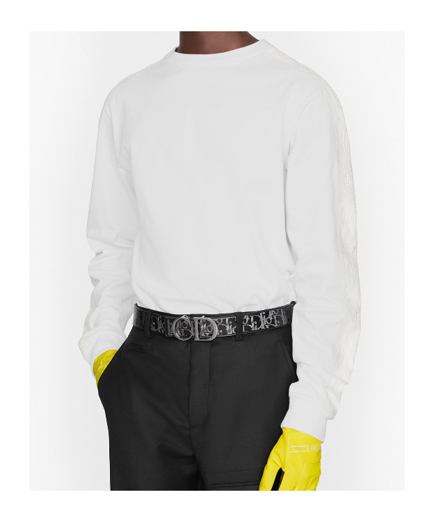 Dior Long-sleeved Round-neck Sweater In White