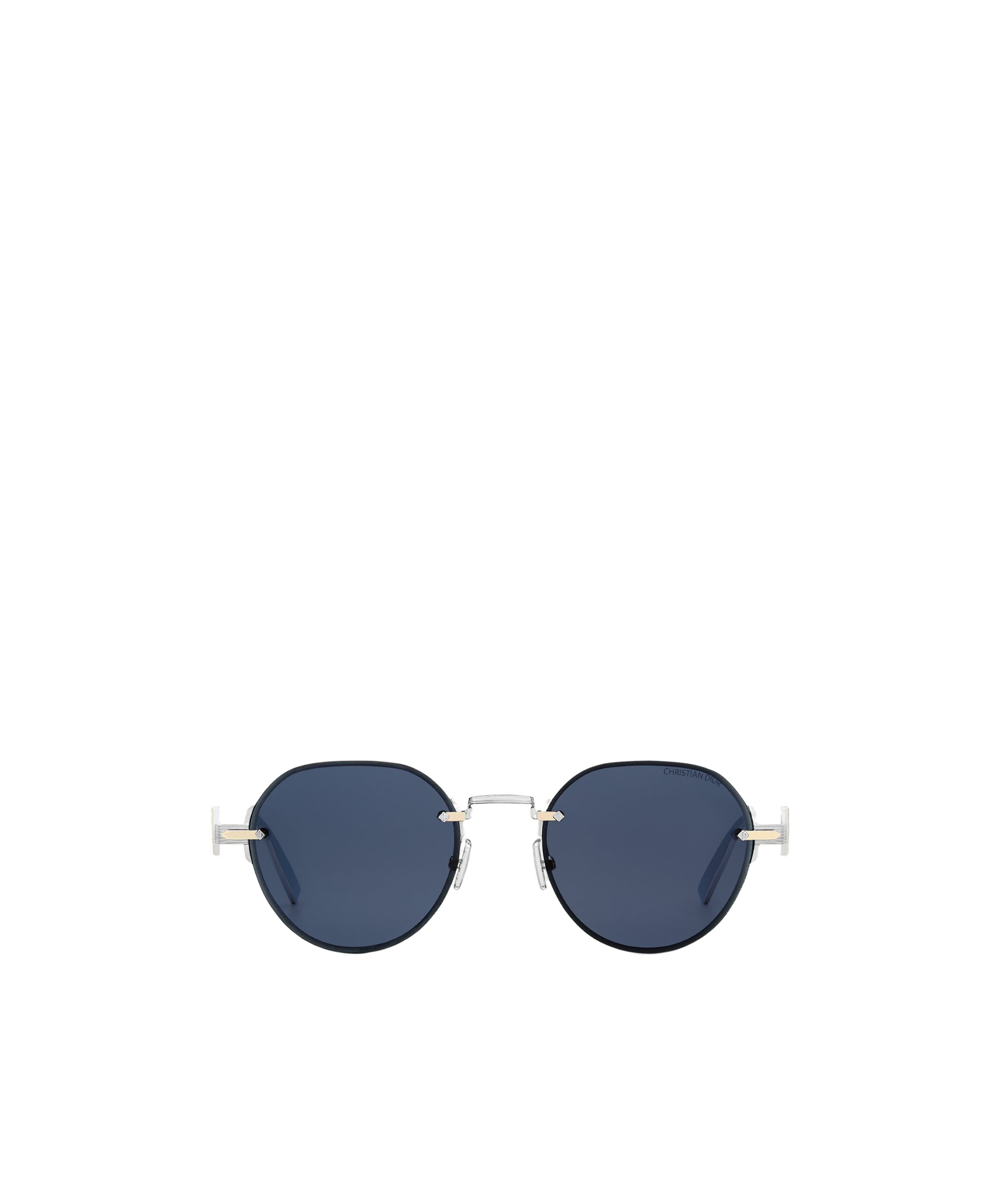Dior Round Frame Sunglasses In Blue