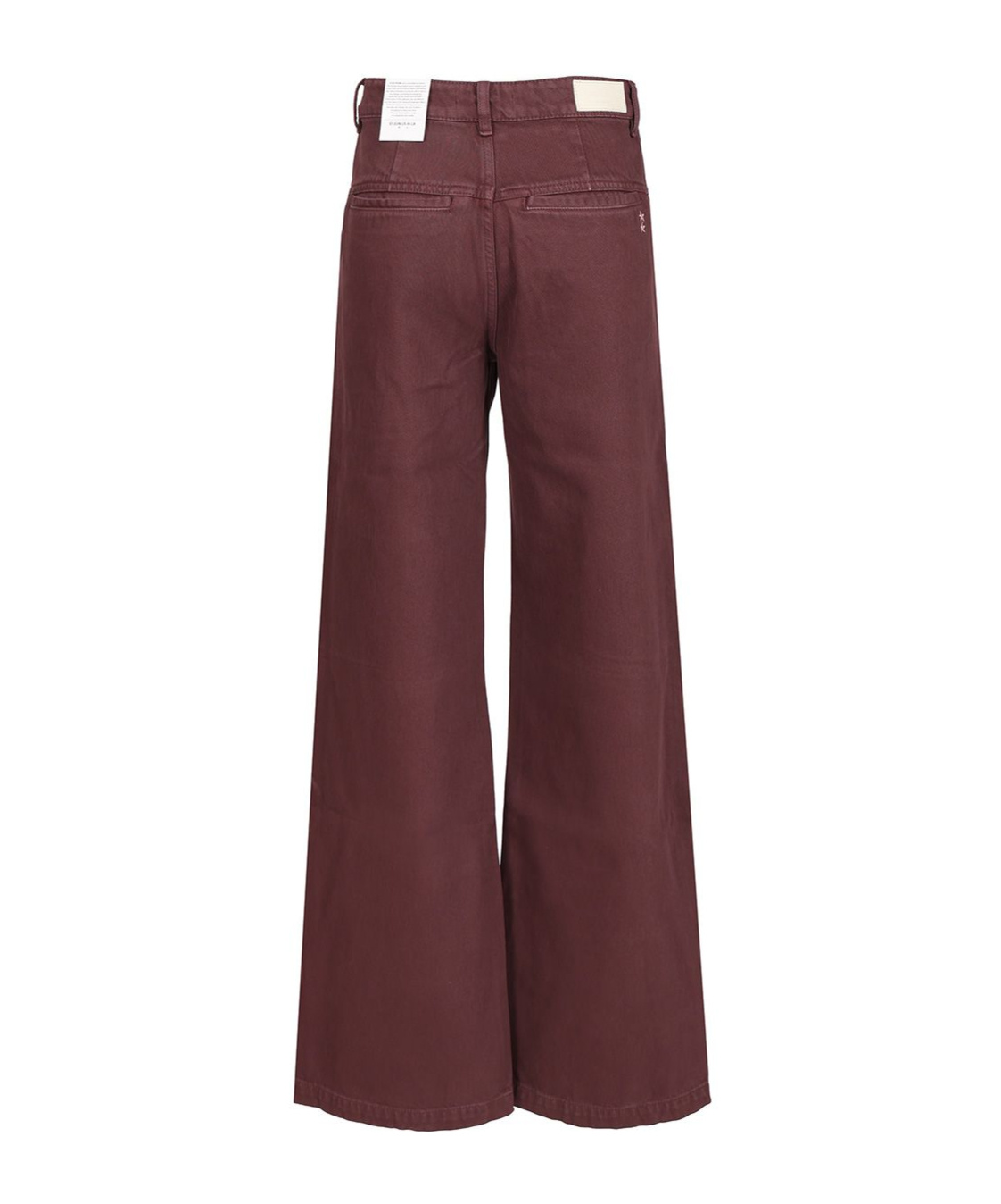 Icon Denim Wide-leg Denim Trousers In Red