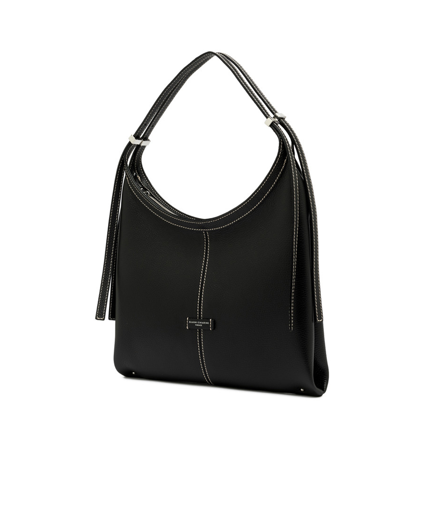 Gianni Chiarini Zippered Handbag In Black