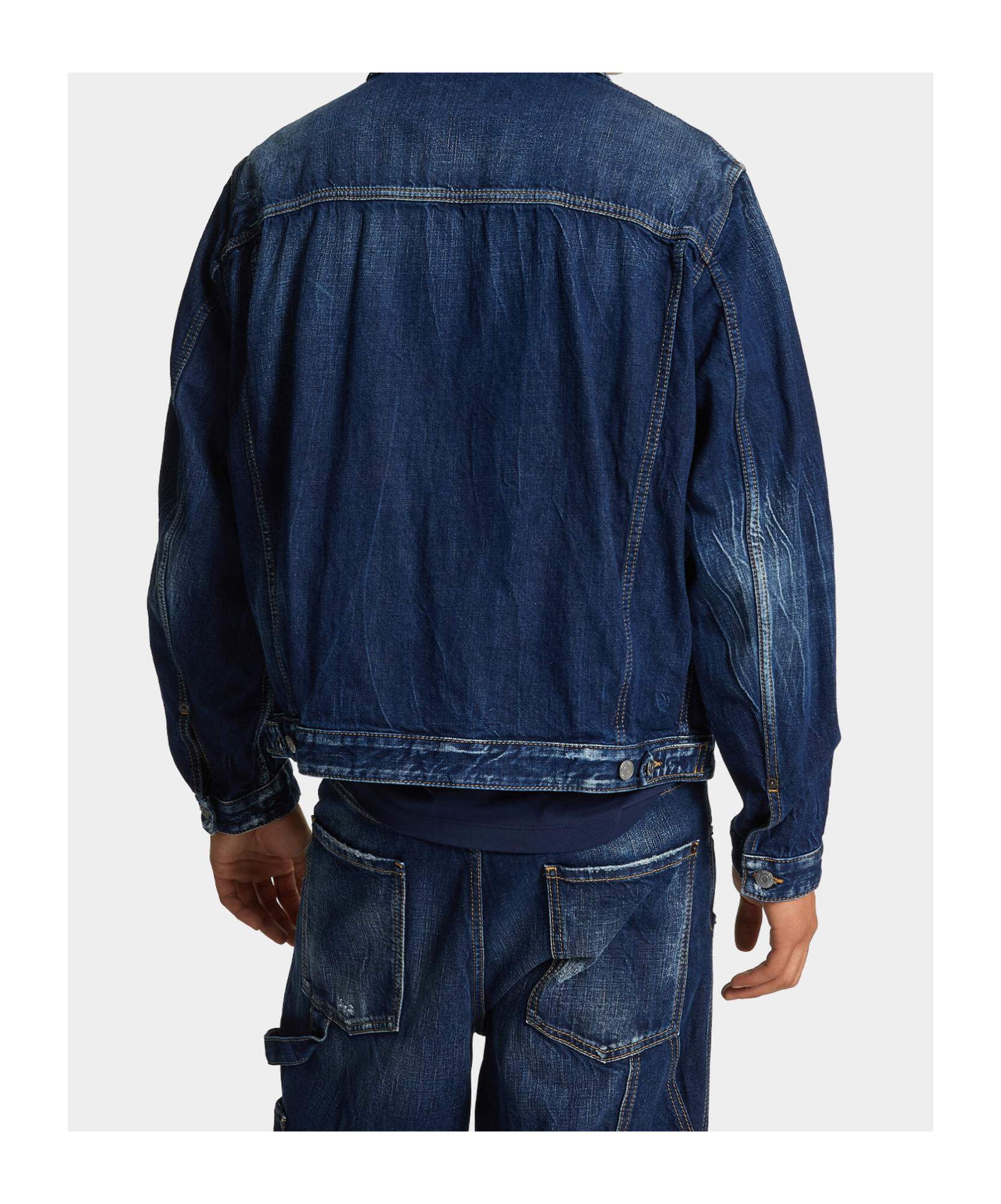Dsquared2 Zippered Denim Jacket In Blue