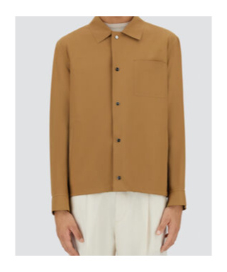 Herno Lightweight Double Bi-stretch Brown Jacket With Classic Collar In Brown
