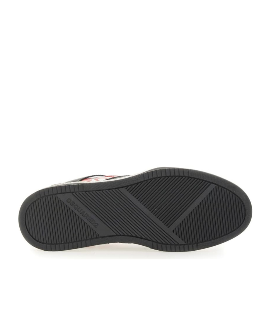Dsquared2 Black Sneakers With Distressed Effect And Logo On The Heel In Black