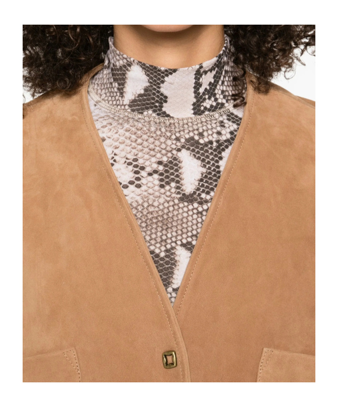 Forte Forte Suede Patch-pockets Jacket In Brown