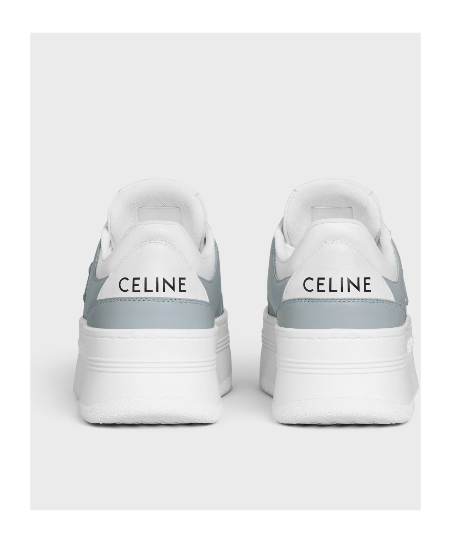 Celine Block Low-cut Casual Shoes In White