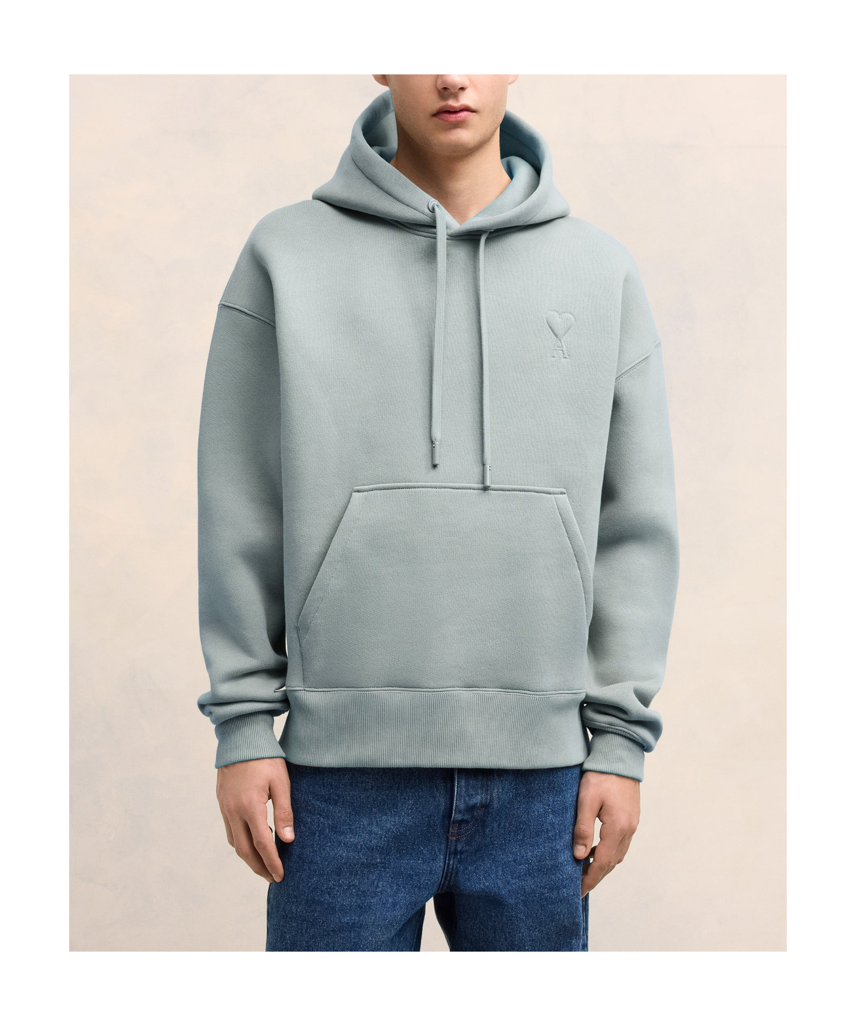 Ami Alexandre Mattiussi Long-sleeved Sweater In Gray