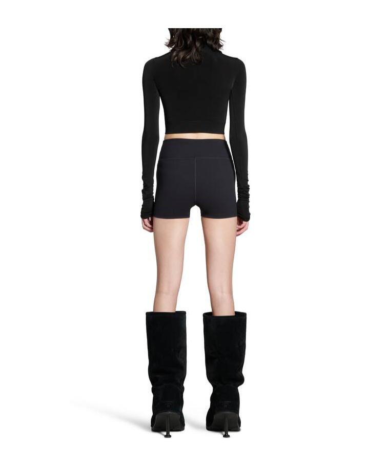 Balenciaga Logo Sports Cycling Shorts In Black