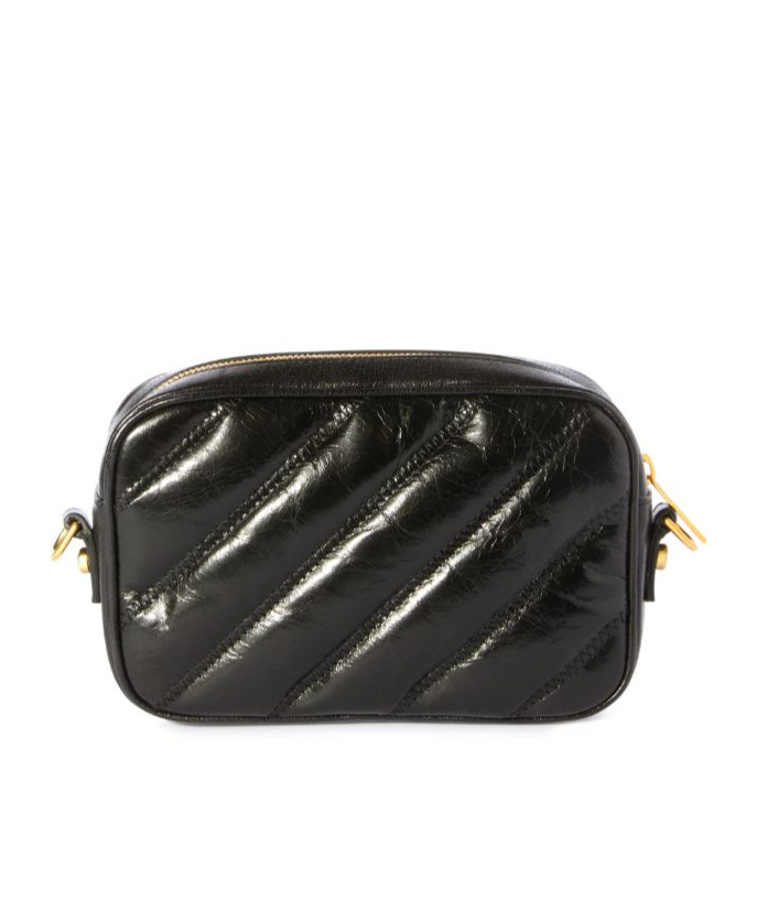 Off-white Quilted Camera Bag In Black