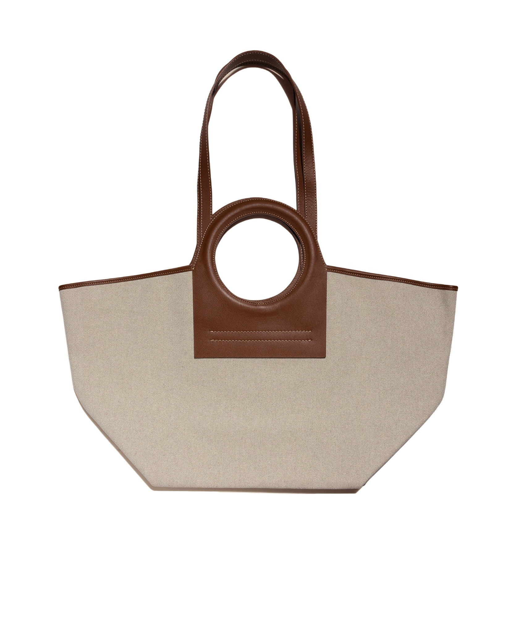 Hereu Cala Large Canvas Tote Bag In Nude