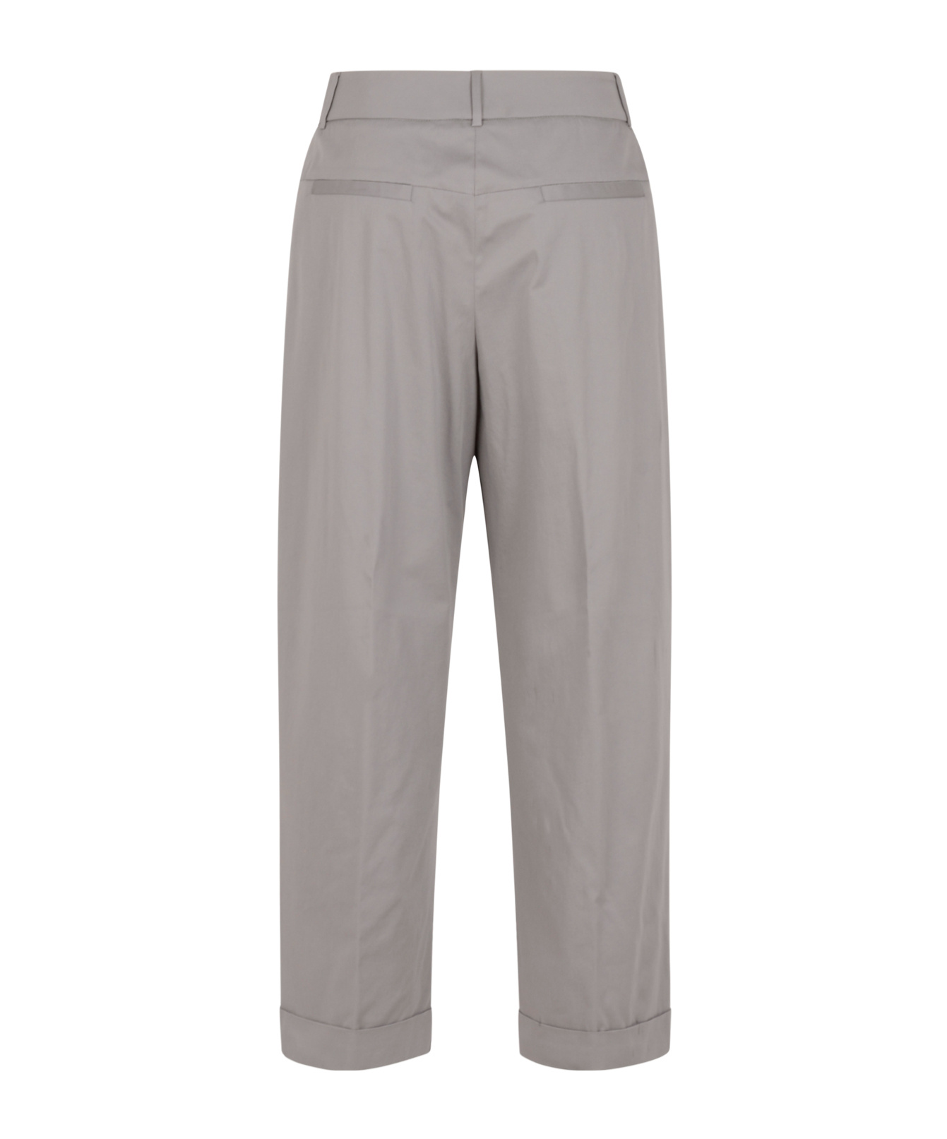 Peserico Casual Pants With Belt Loops In Gray