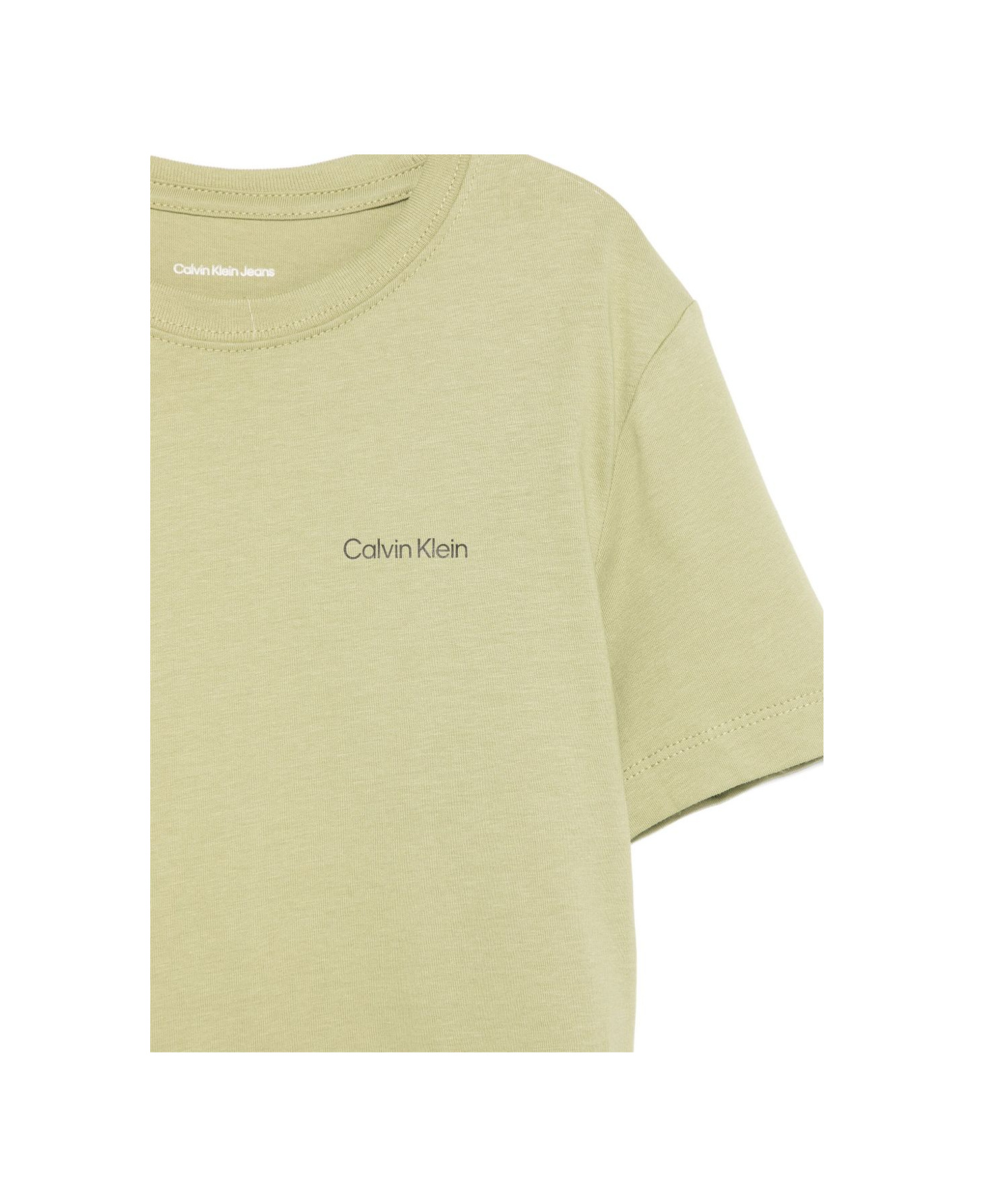 Calvin Klein Jeans Est.1978 Crew Neck T-shirt In Green