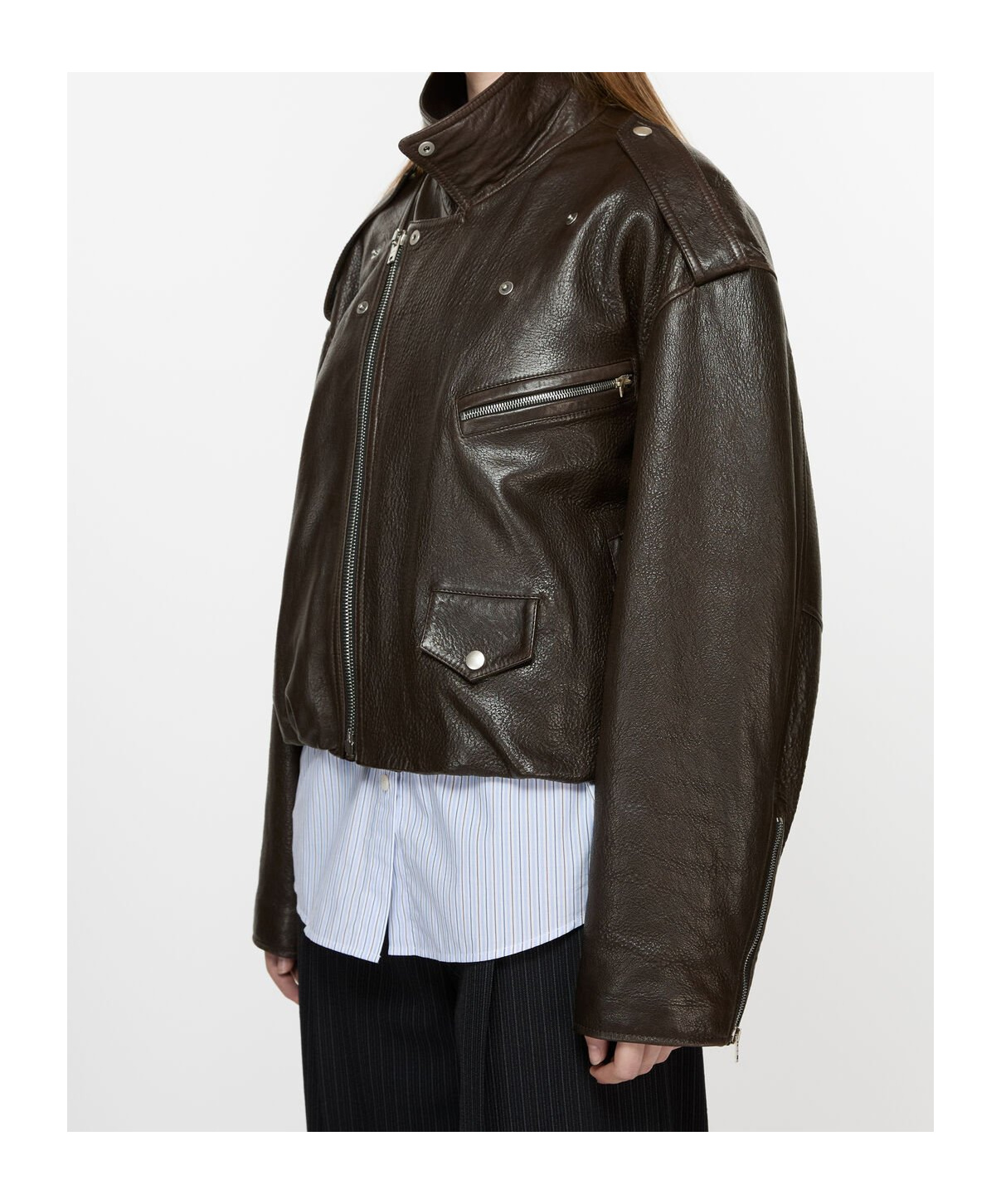 Acne Studios A70192 Adm-dark Brown In Black