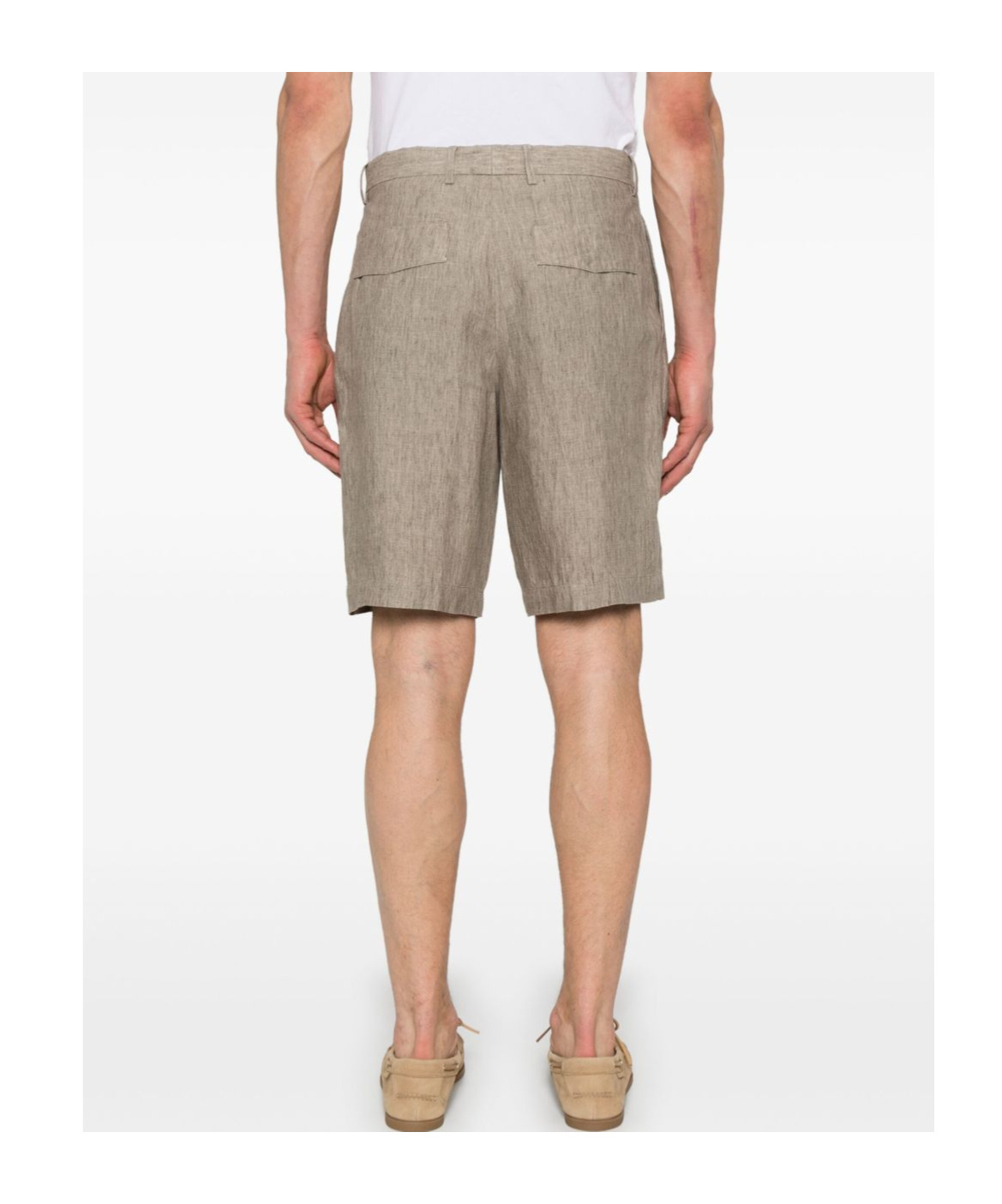 Shop Zegna Linen Shorts