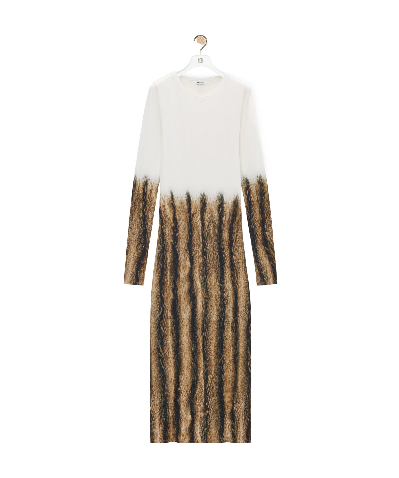 Loewe Long-sleeved Dress In White