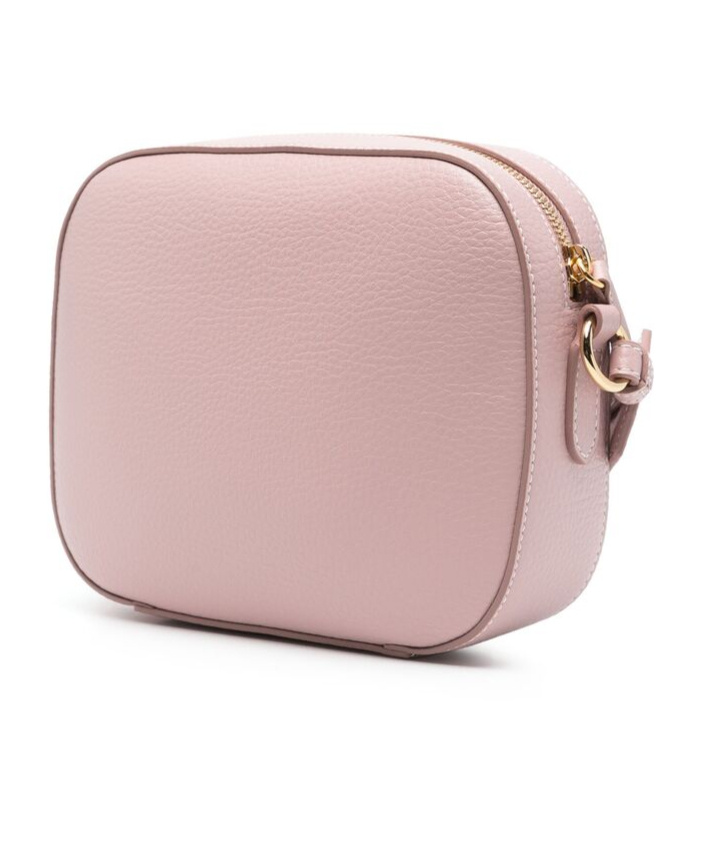 Stella Mccartney Small Camera Embossed Grainy Mat Bags In Nude