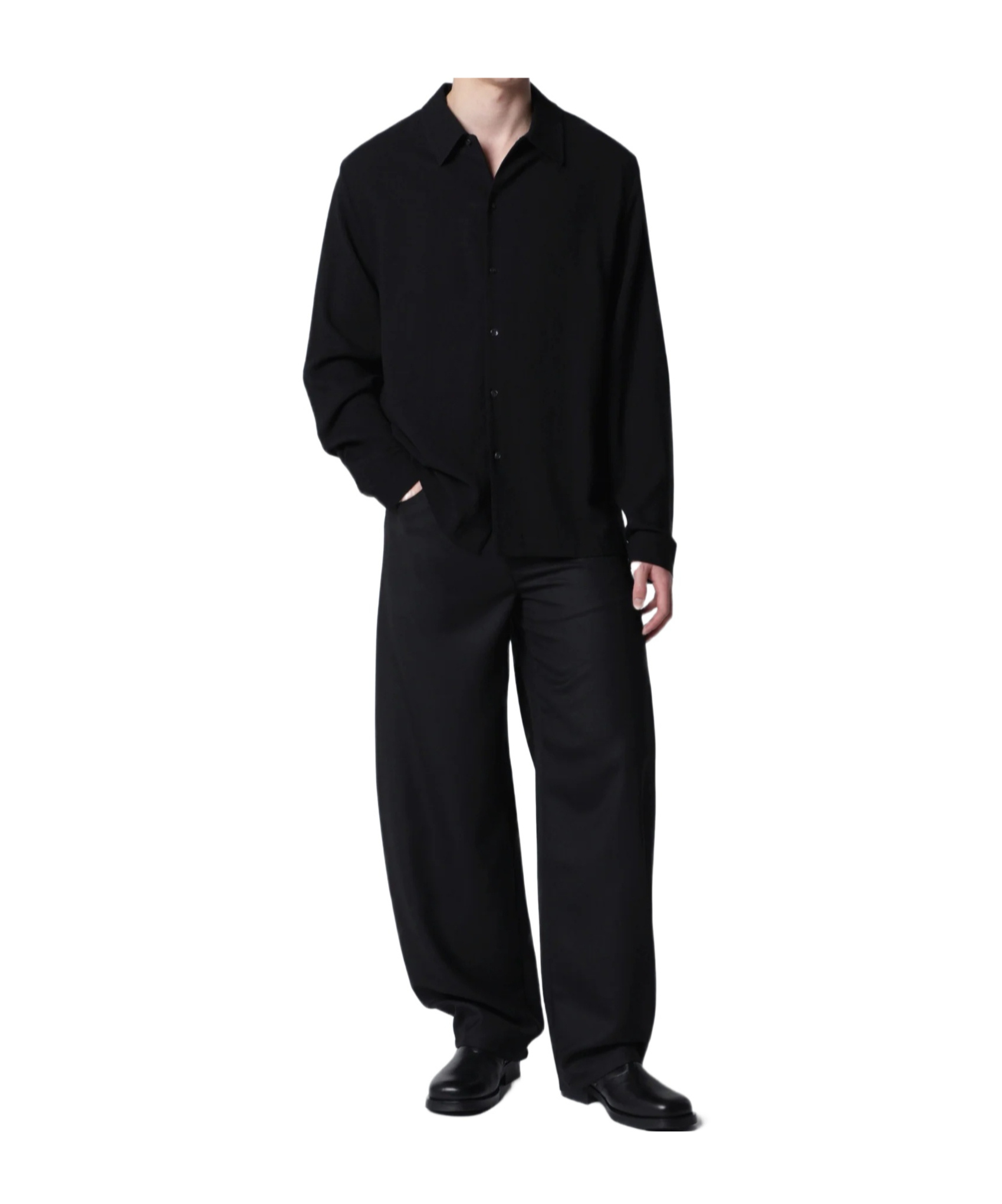 Séfr Long-sleeved Shirt In Black