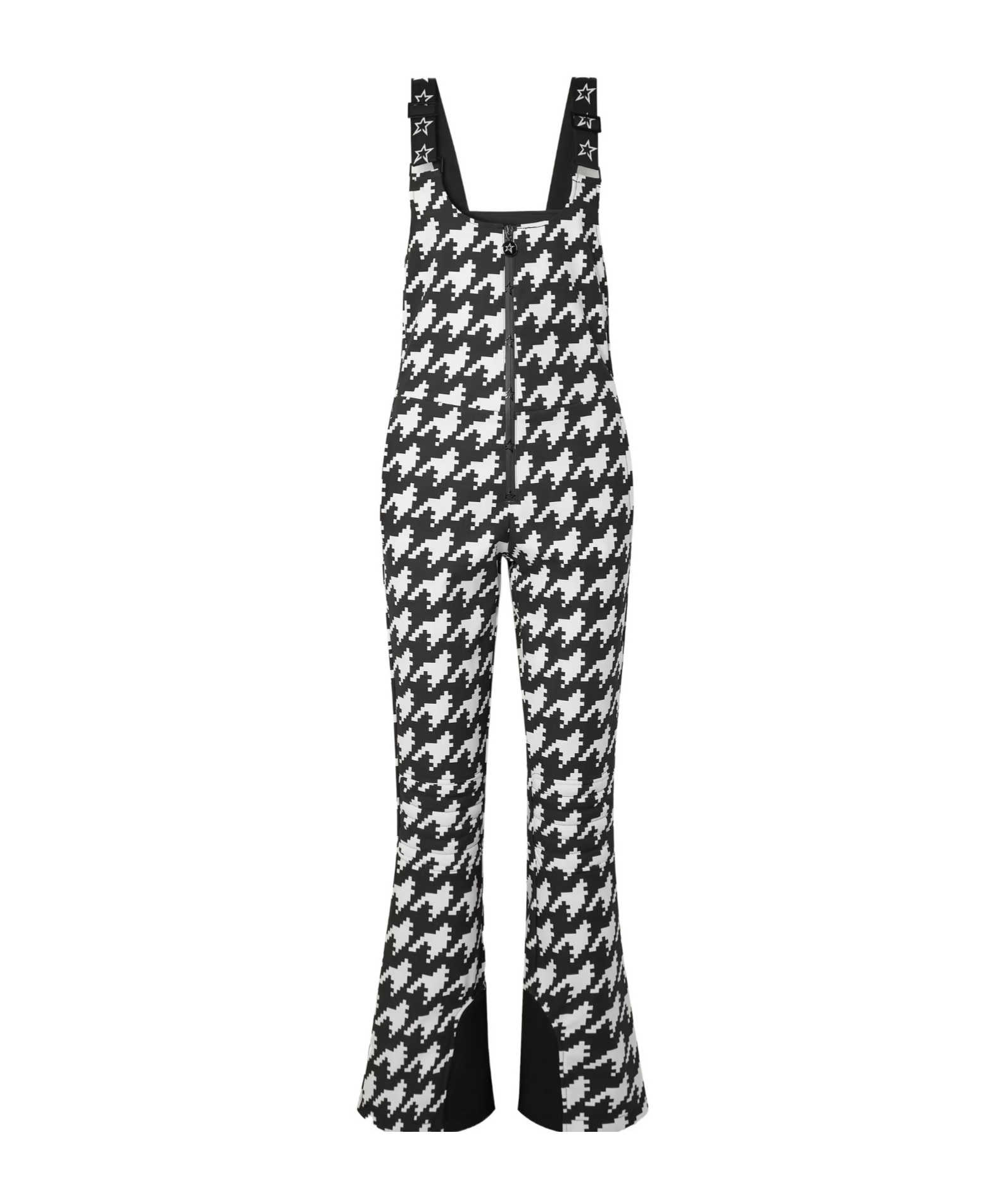 Perfect Moment Jg Houndstooth Ski Salopettes In Black
