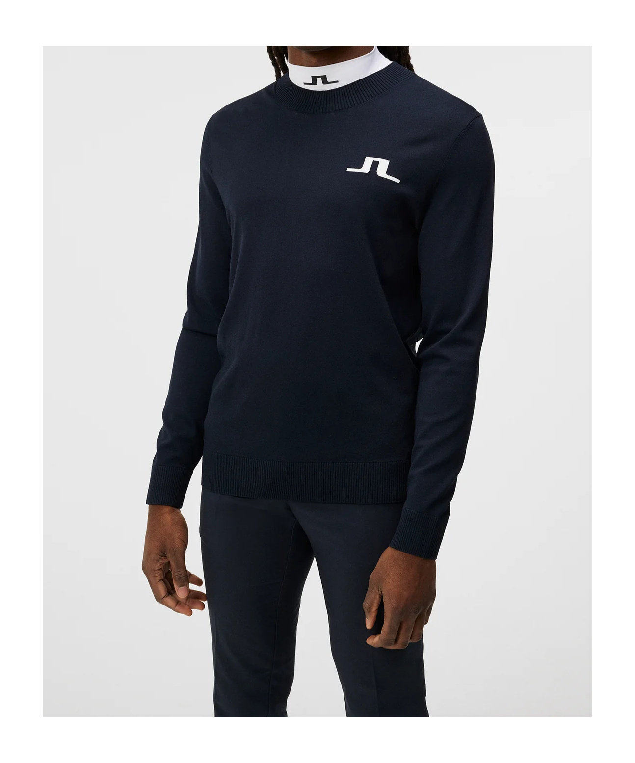 Shop J. Lindeberg Crew Neck Knitted Sweater