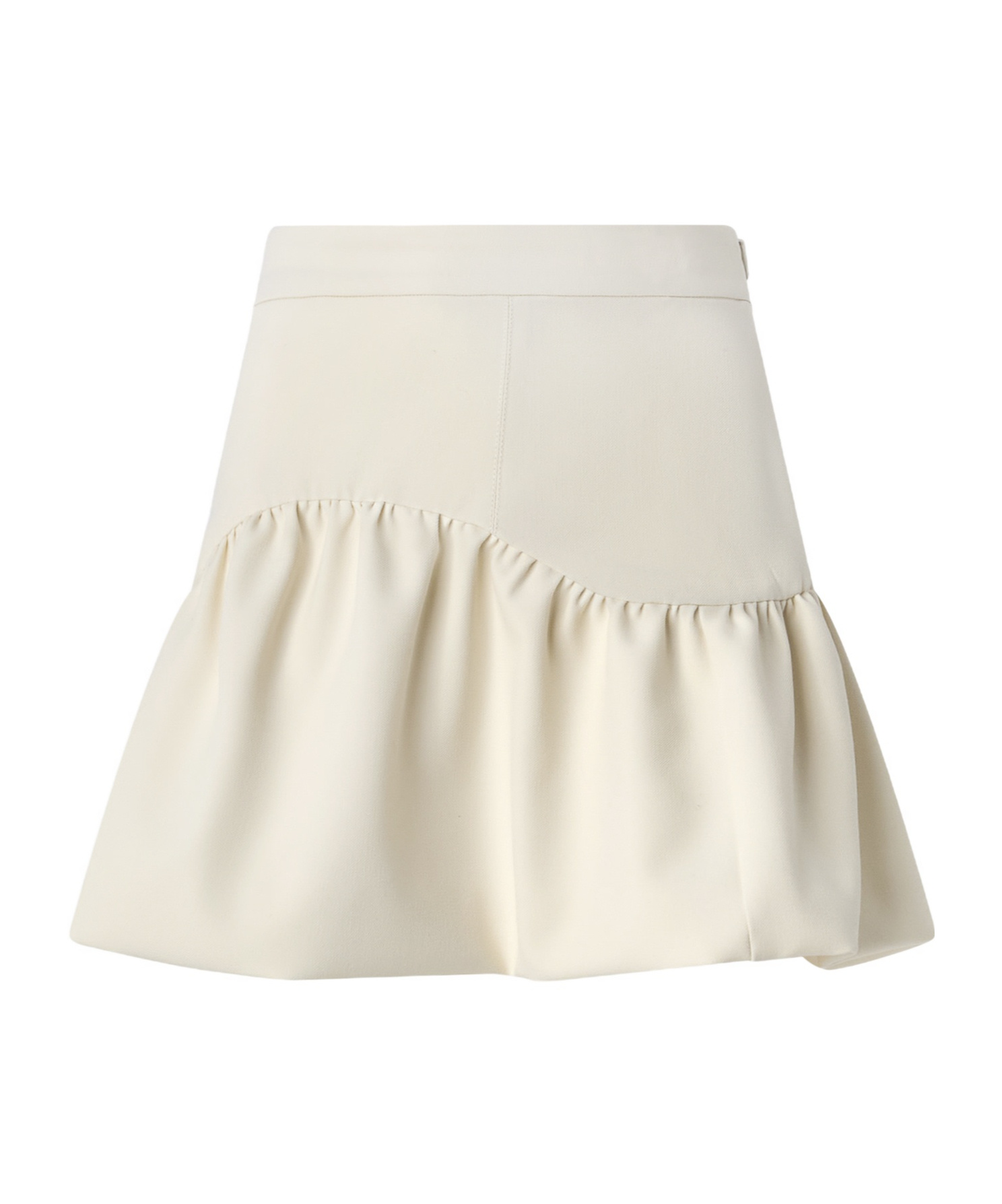 Pinko Ruffled Mini Skirt In White