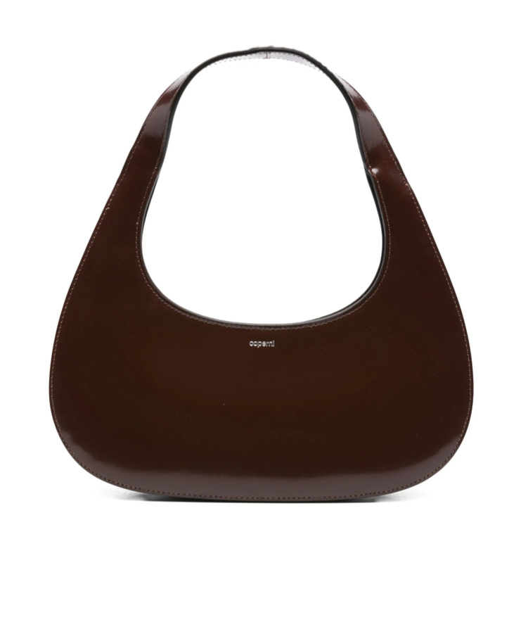 Coperni Slim Swipe Baguette Shoulder Bag In Brown