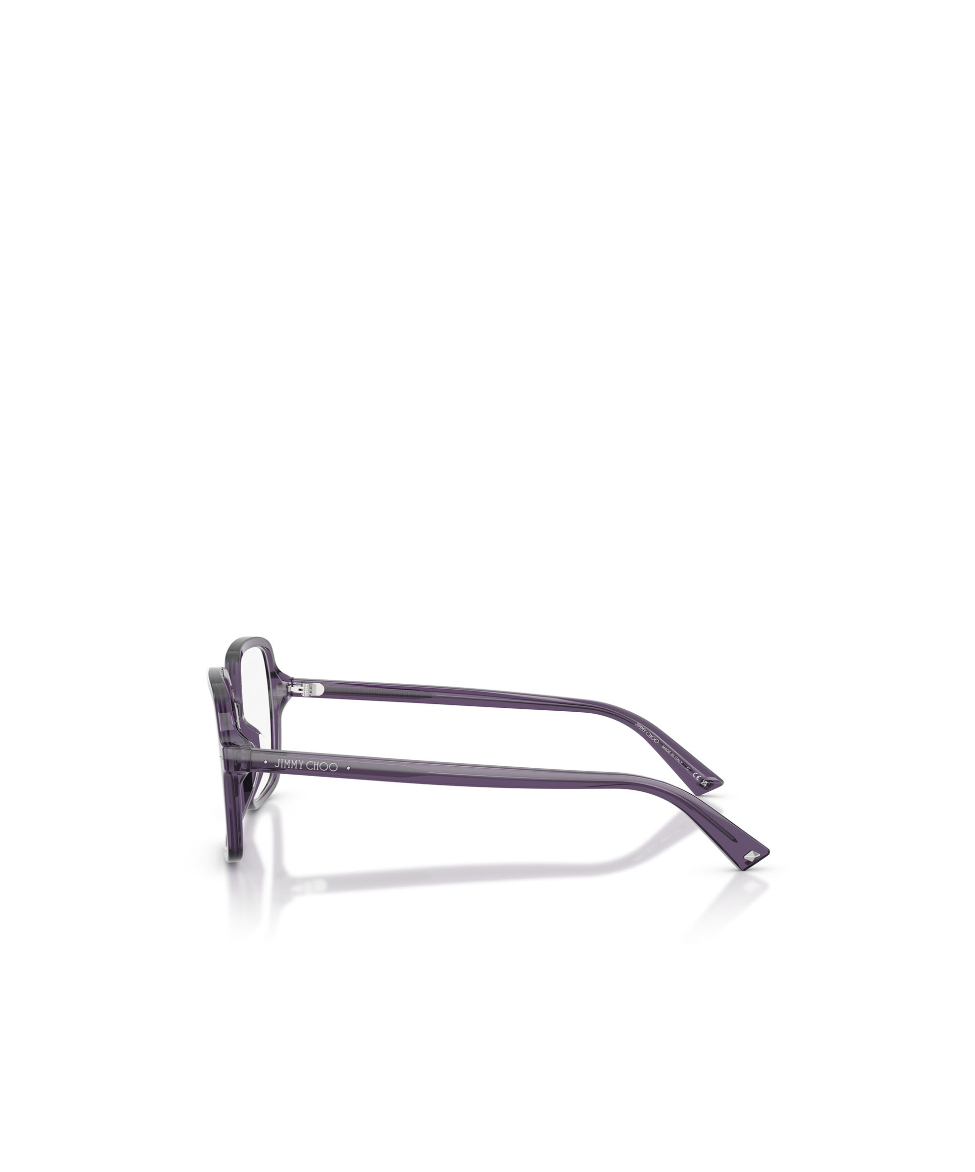 Jimmy Choo Geometric Frame Plano Lens In Black