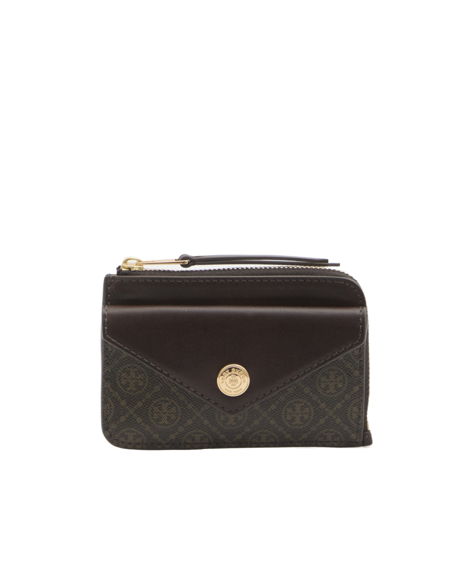 Tory Burch Zip Card Case In Black