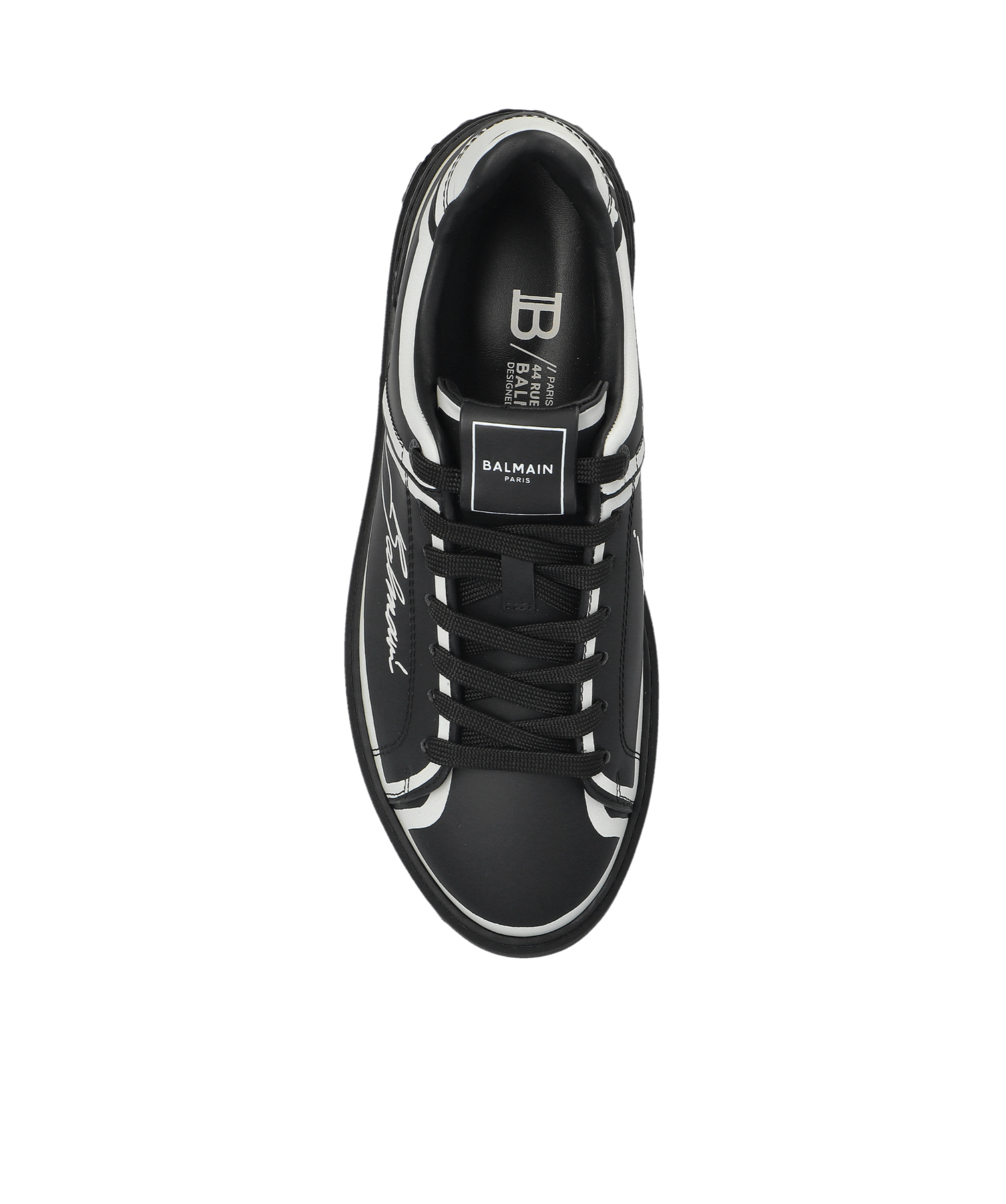 Balmain Logo-print Sneakers In Black