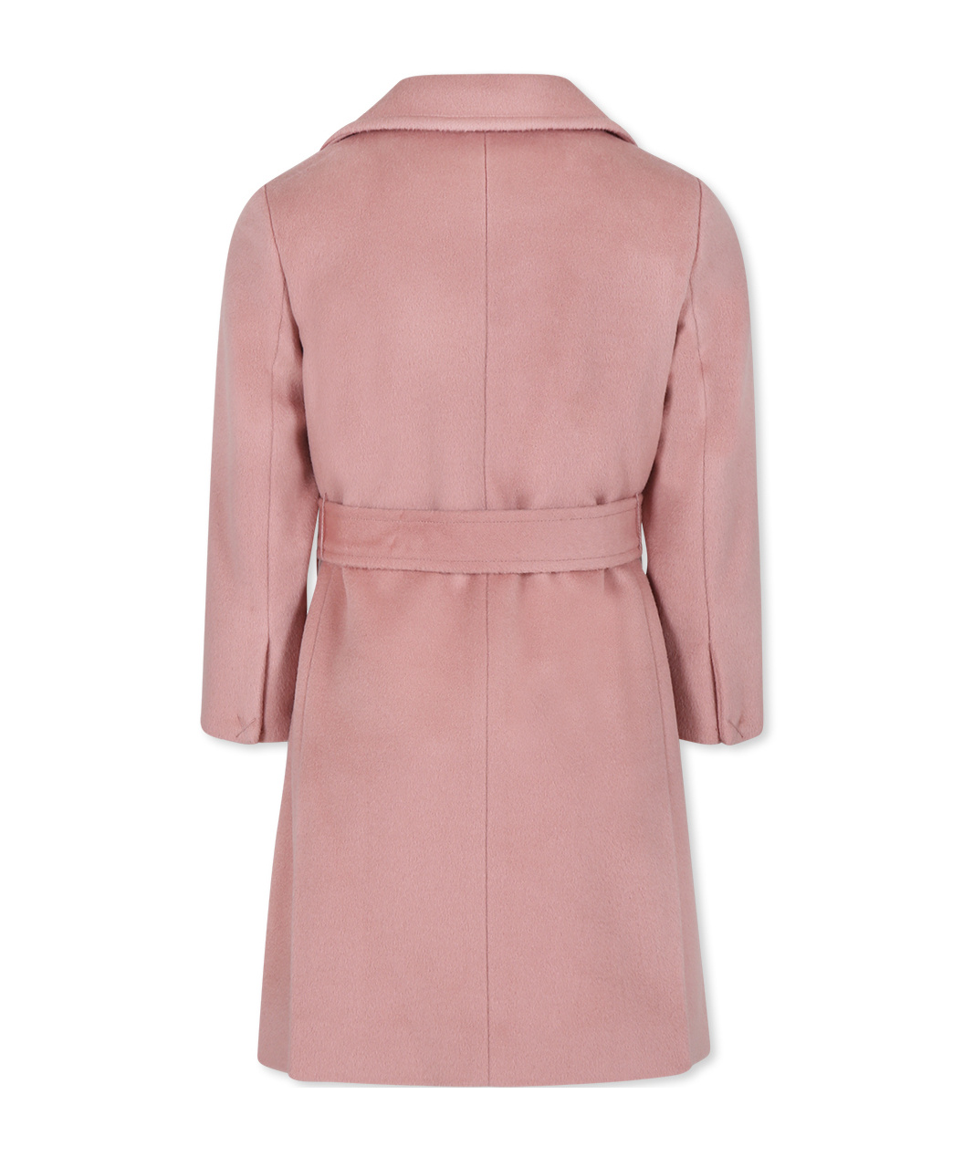 Max & Co Belted Wool Coat In Pink
