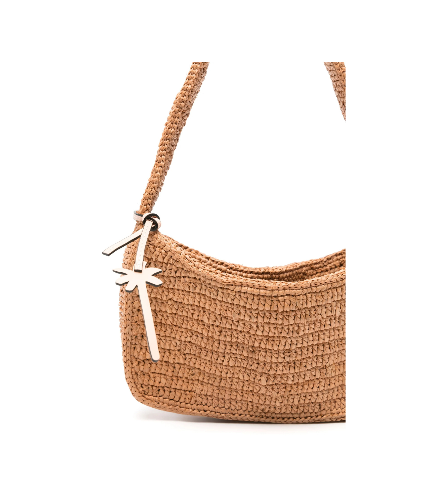 MANEBI INTERWOVEN-RAFFIA SHOULDER BAG
