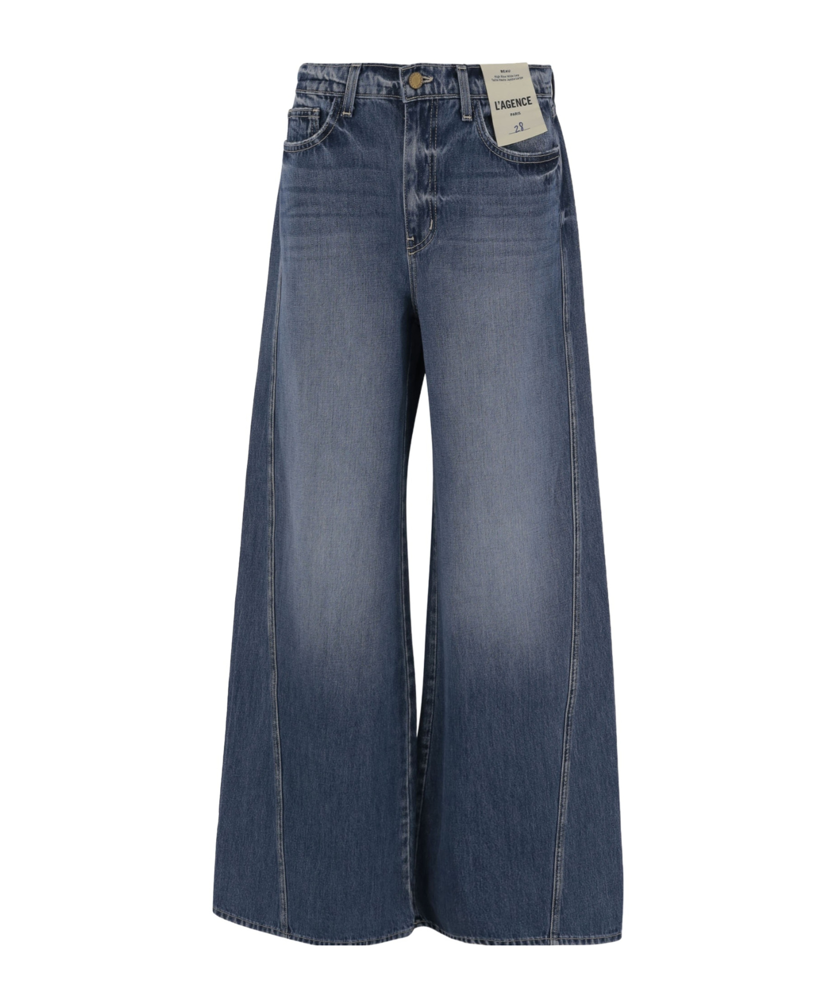 L'agence Wide-leg Jeans In Blue