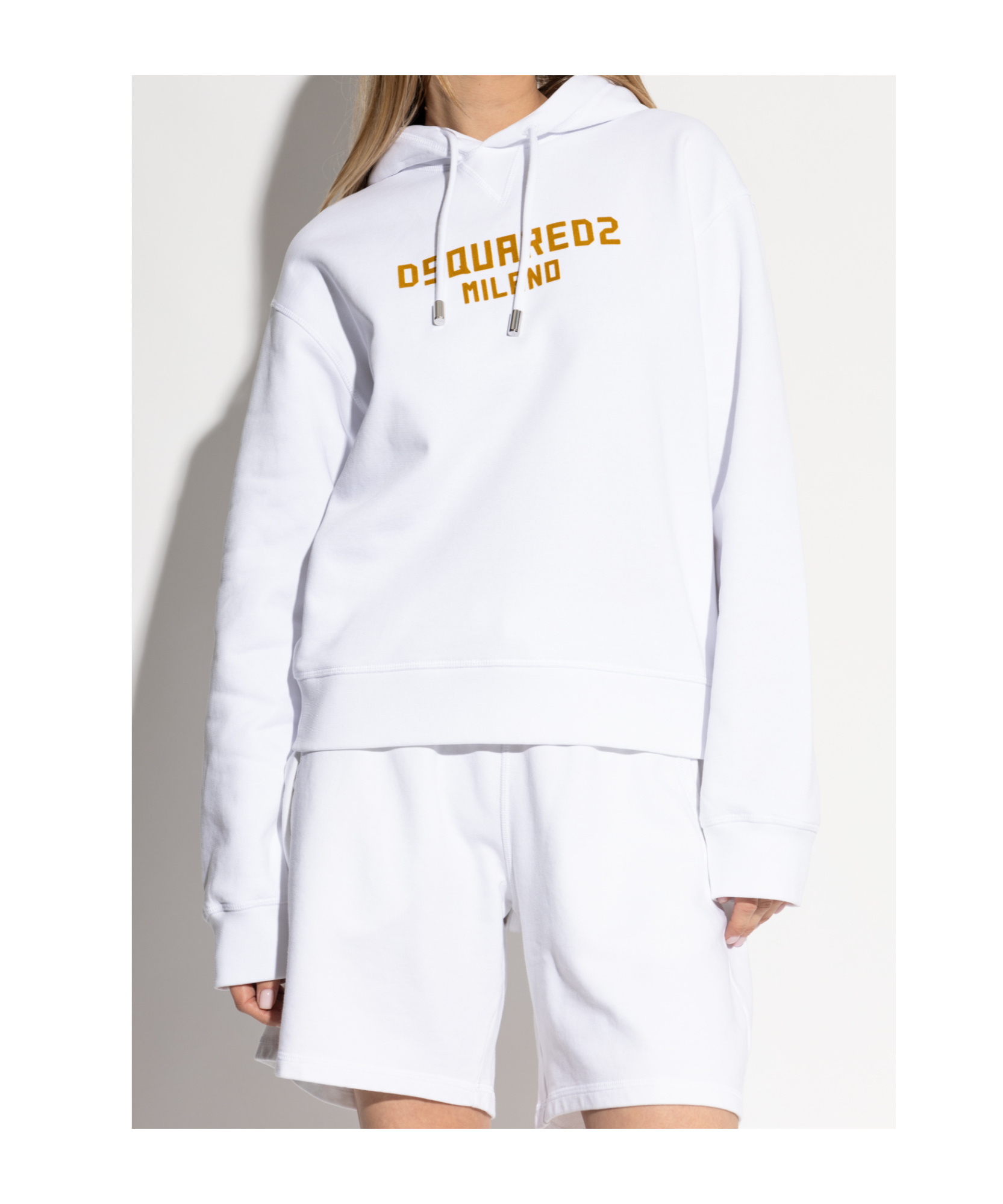 Dsquared2 Long-sleeved Sweater In White