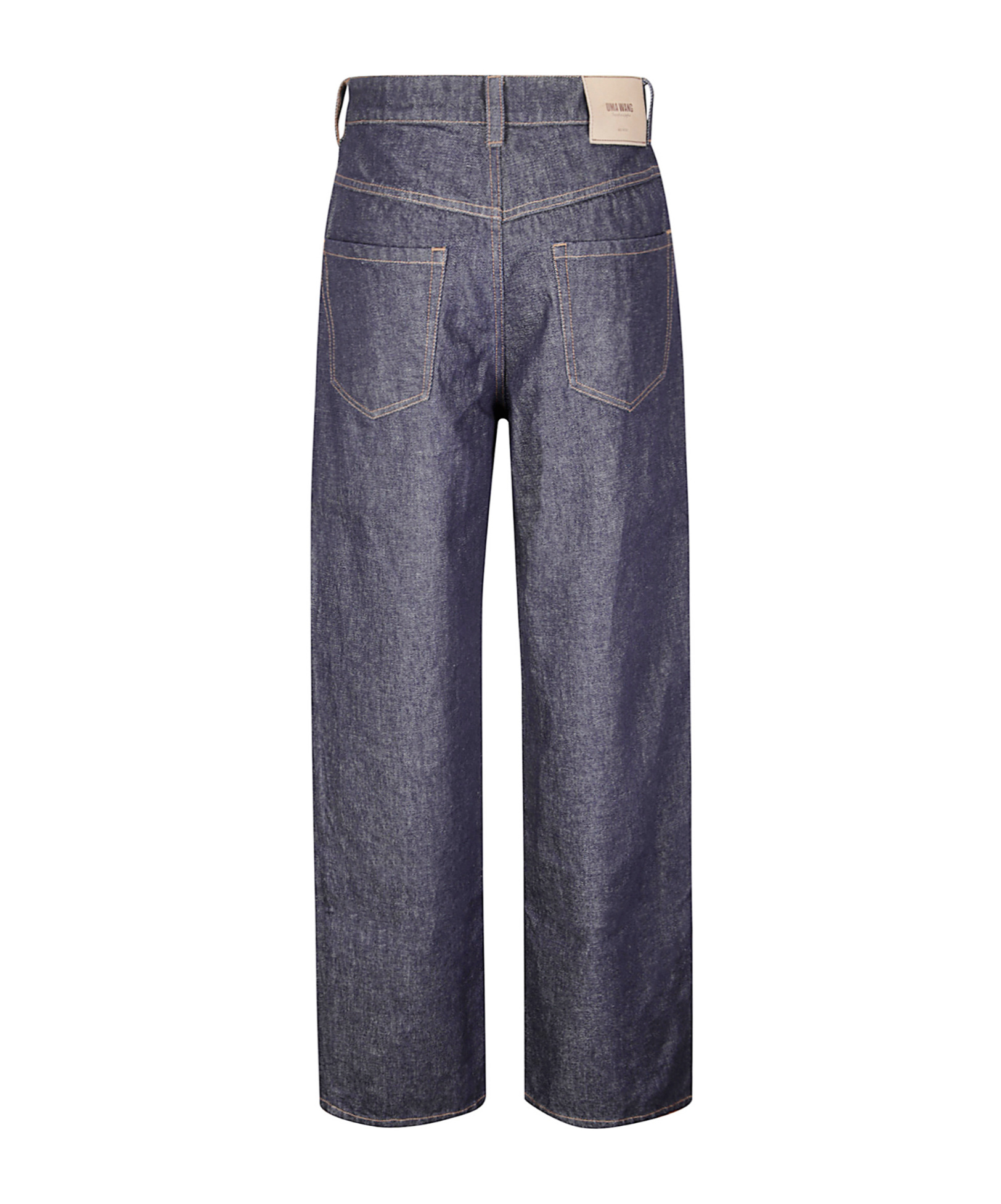 Uma Wang Patch-pocket Straight-leg Trousers In Purple