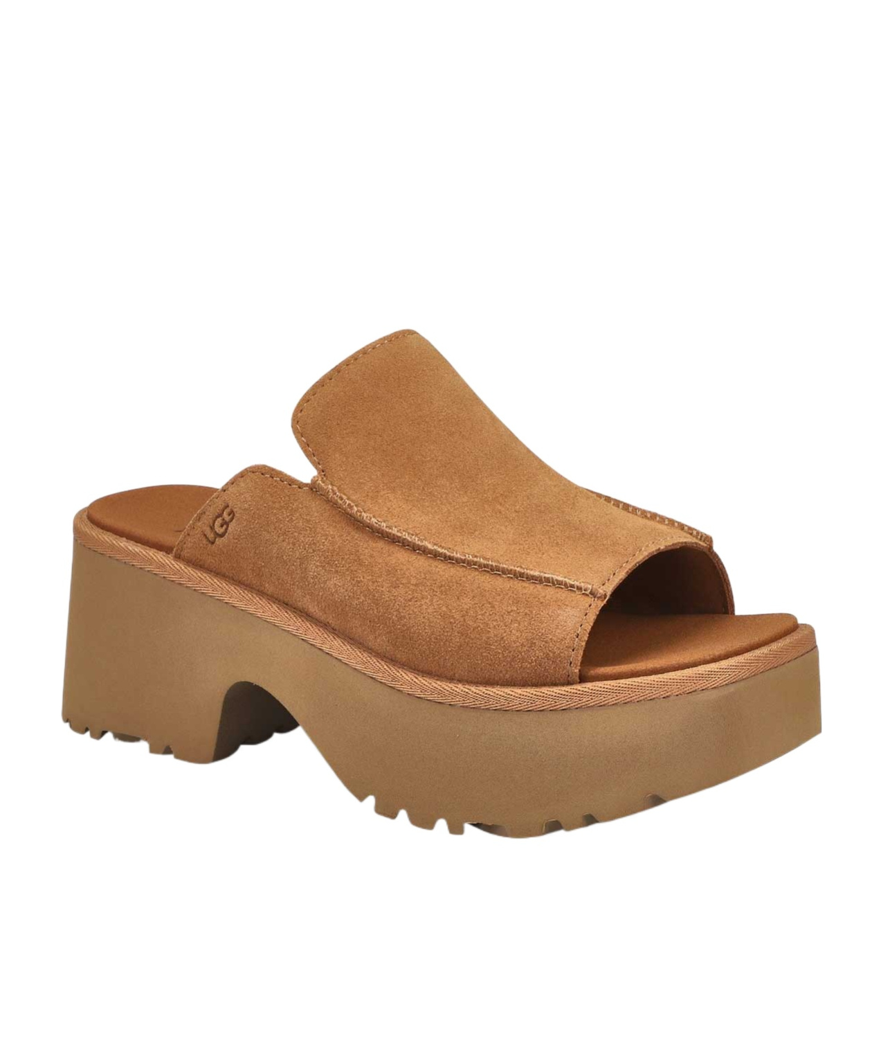 Ugg Platform High Heel Sandals In Brown