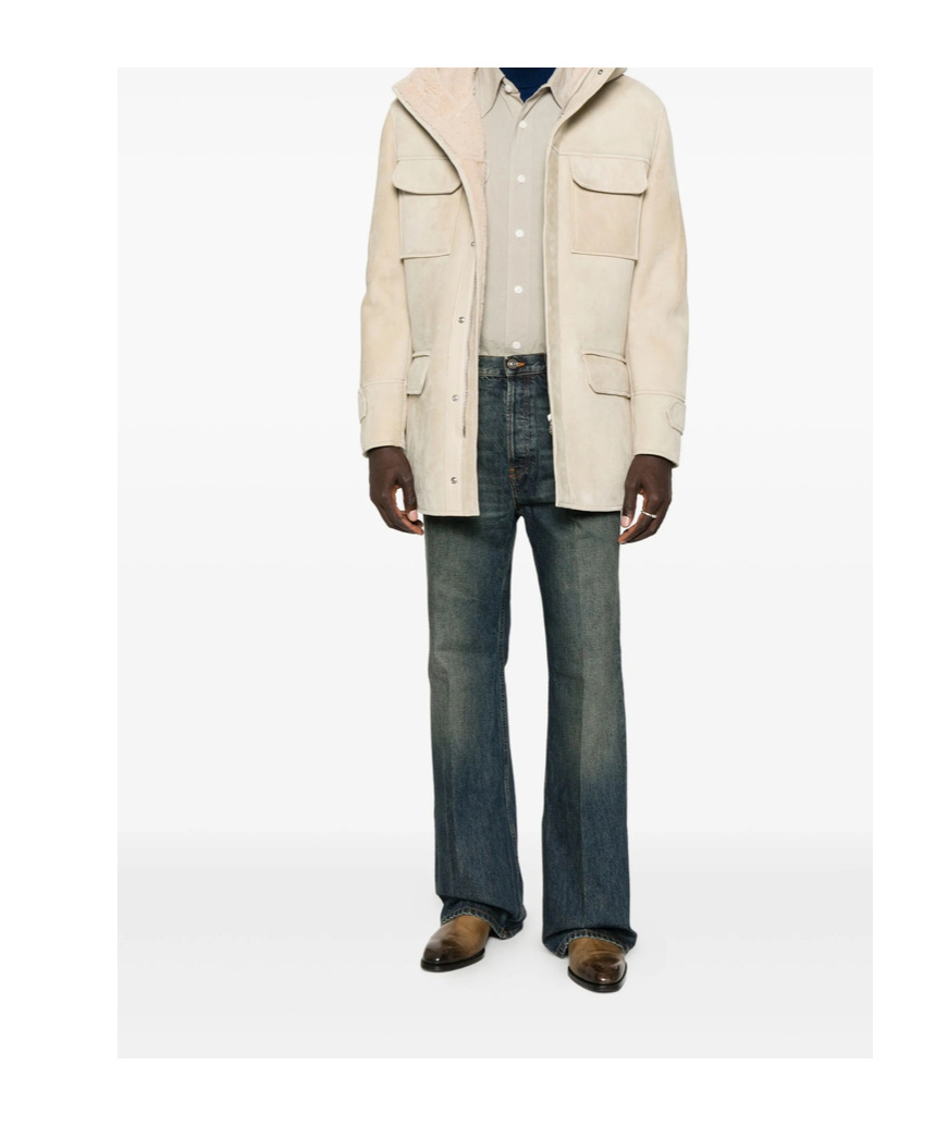 Dondup Hooded Jacket In Neutral