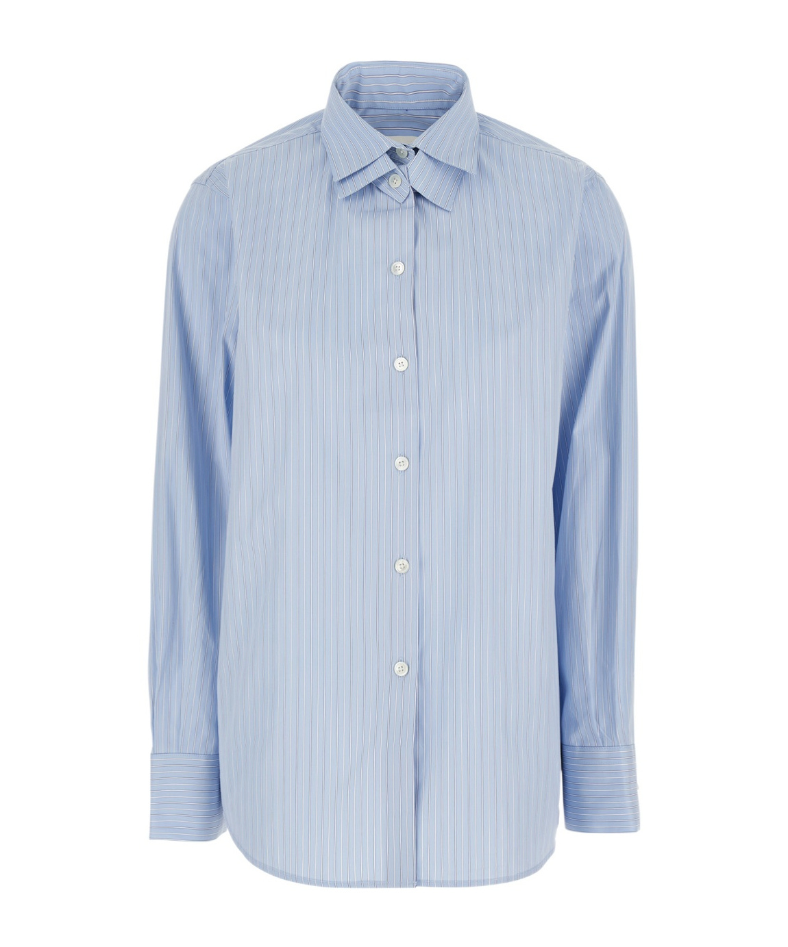 Rohe Róhe Striped Buttoned Shirt In Blue