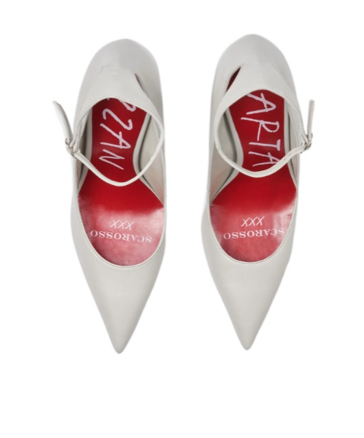 Scarosso Marta Iii Slingback Pumps In White