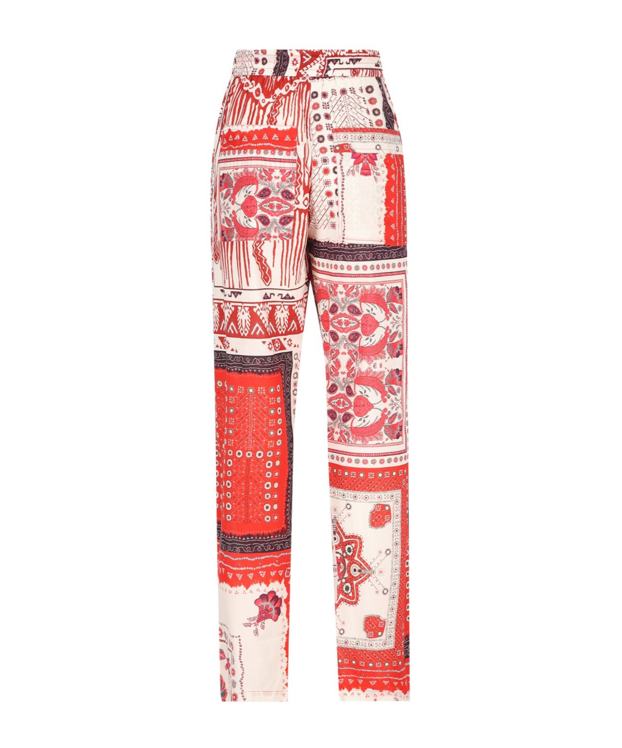 Isabel Marant Étoile Fedora Printed Cotton-voile Straight-leg Pants In Pink